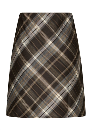 Lunna check skirt Brown Neo Noir 
